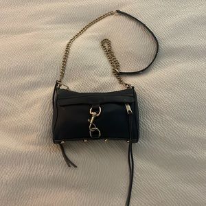 navy blue Rebecca Minkoff mini MAC crossbody